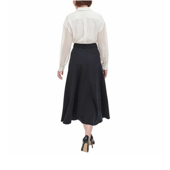 🌸 NWT DKNY Ladies' Maxi / Midi Skirt Black - Picture 2 of 11